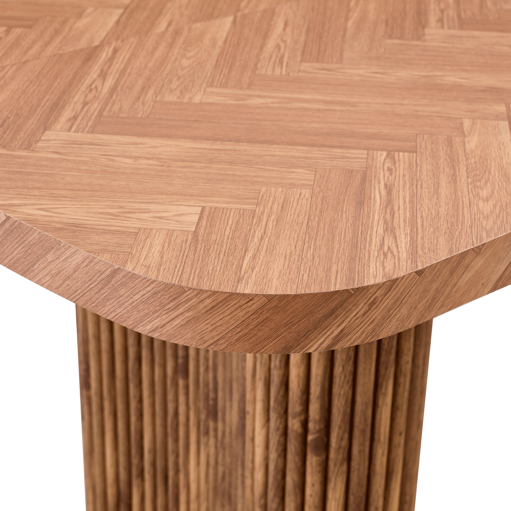 Arvo – Table à Manger Ovale 180 cm en Bois Noyer avec Pieds Sculpturaux