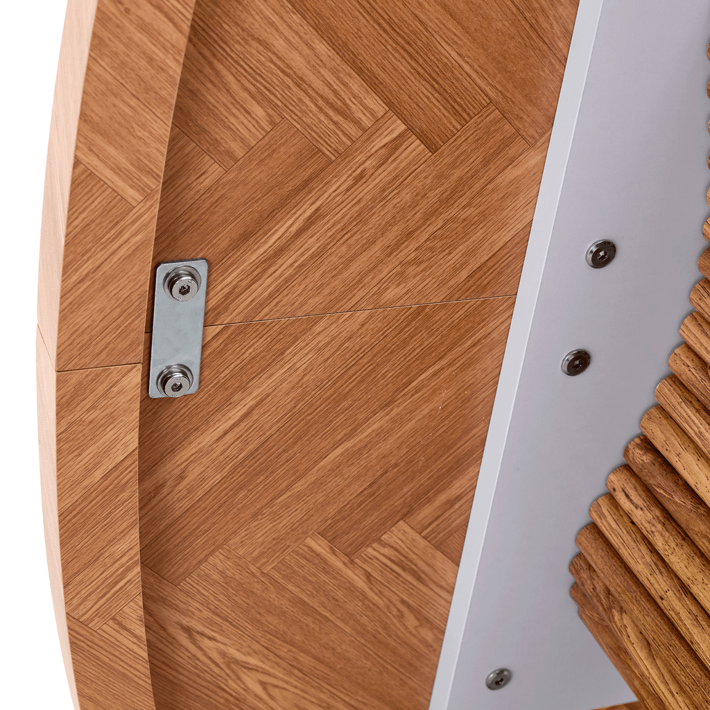 Arvo – Table à Manger Ovale 180 cm en Bois Noyer avec Pieds Sculpturaux