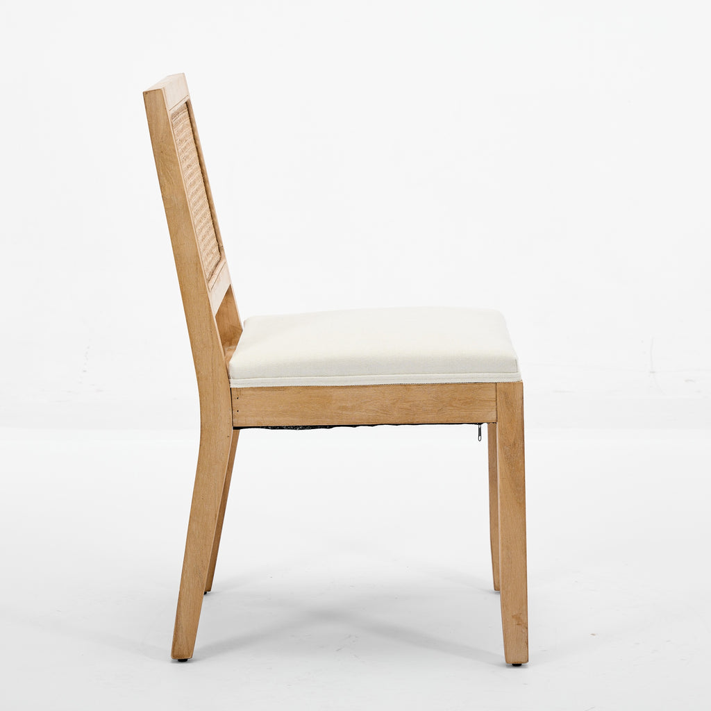 Elva – Chaise Cannage & Bois Massif Style French Country – Lot de 2