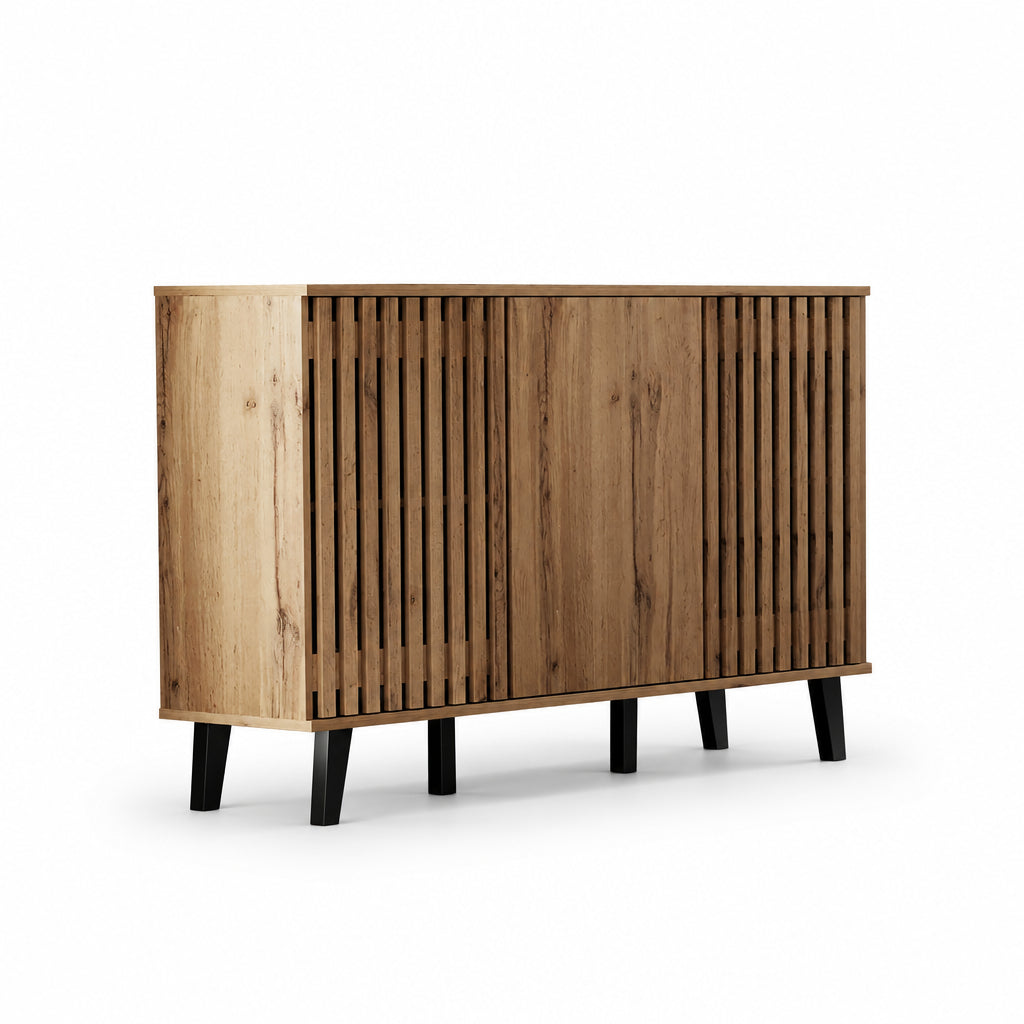 Noma – Buffet Scandinave 3 Portes en Bois – 150 cm