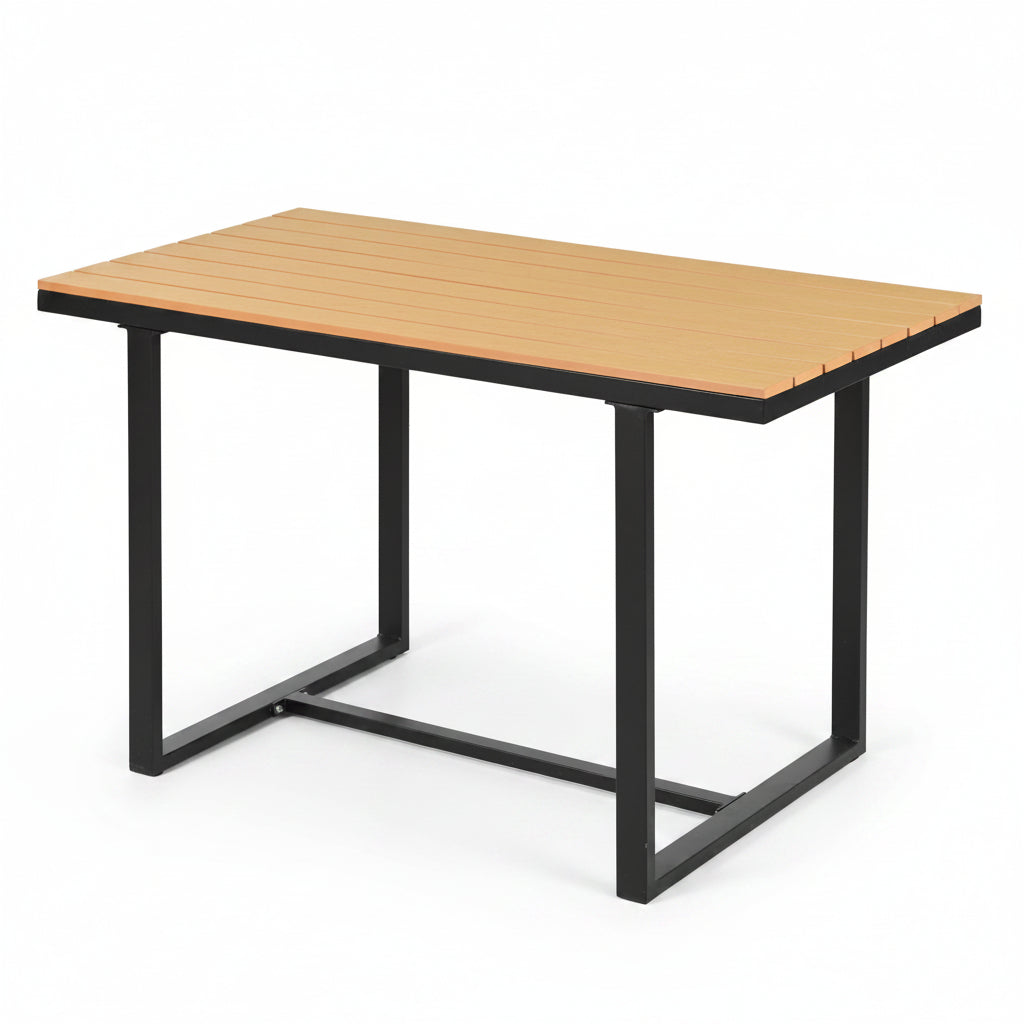 Lune – 5-Seater Modular Corner Garden Lounge Set with Wood-Effect Table