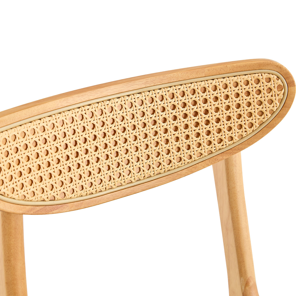 Noma – Chaise Scandinave en Bois Massif & Cannage Naturel – Lot de 2
