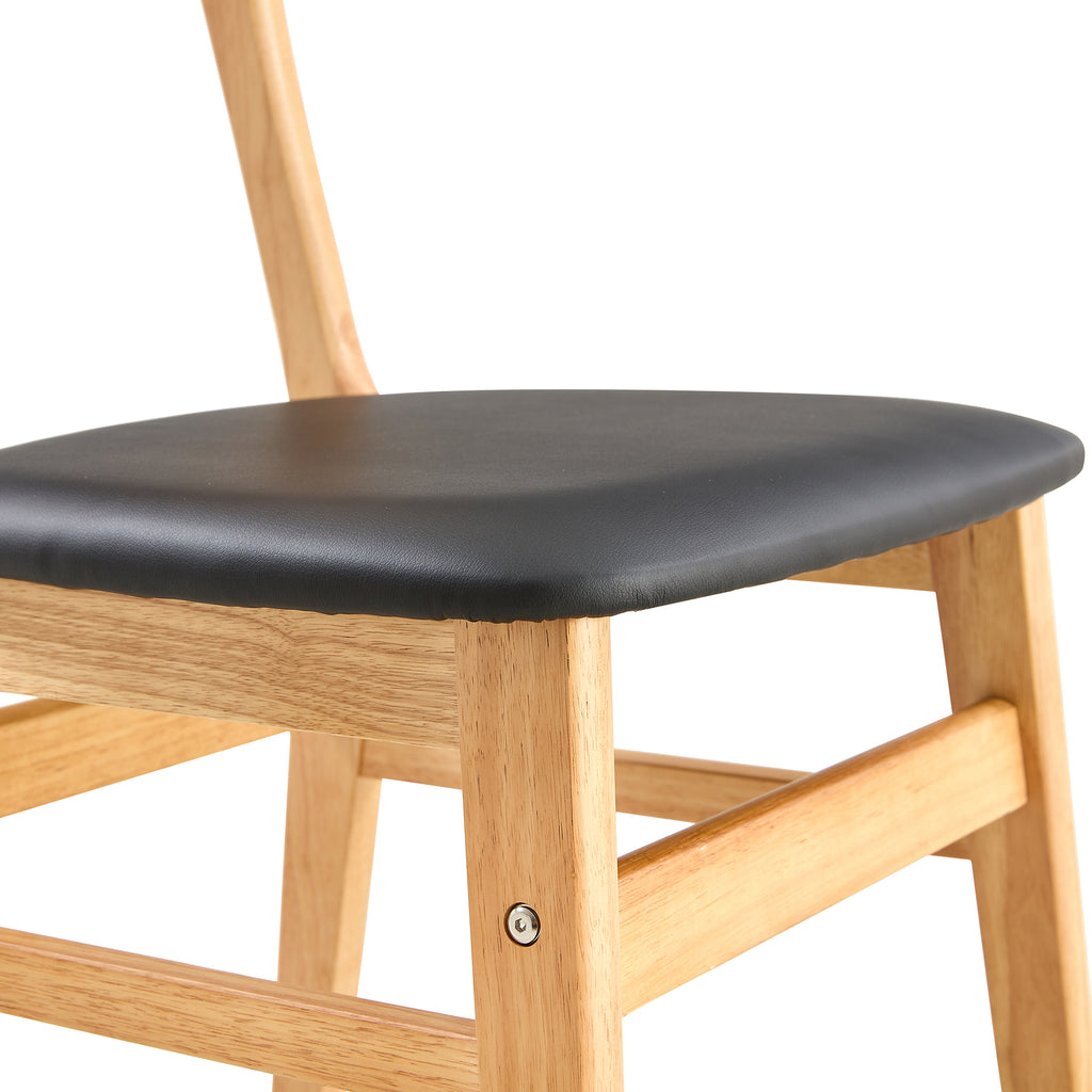 Noma – Chaise Scandinave en Bois Massif & Cannage Naturel – Lot de 2