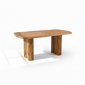 Arvo – Table à Manger Ovale 180 cm en Bois Noyer avec Pieds Sculpturaux