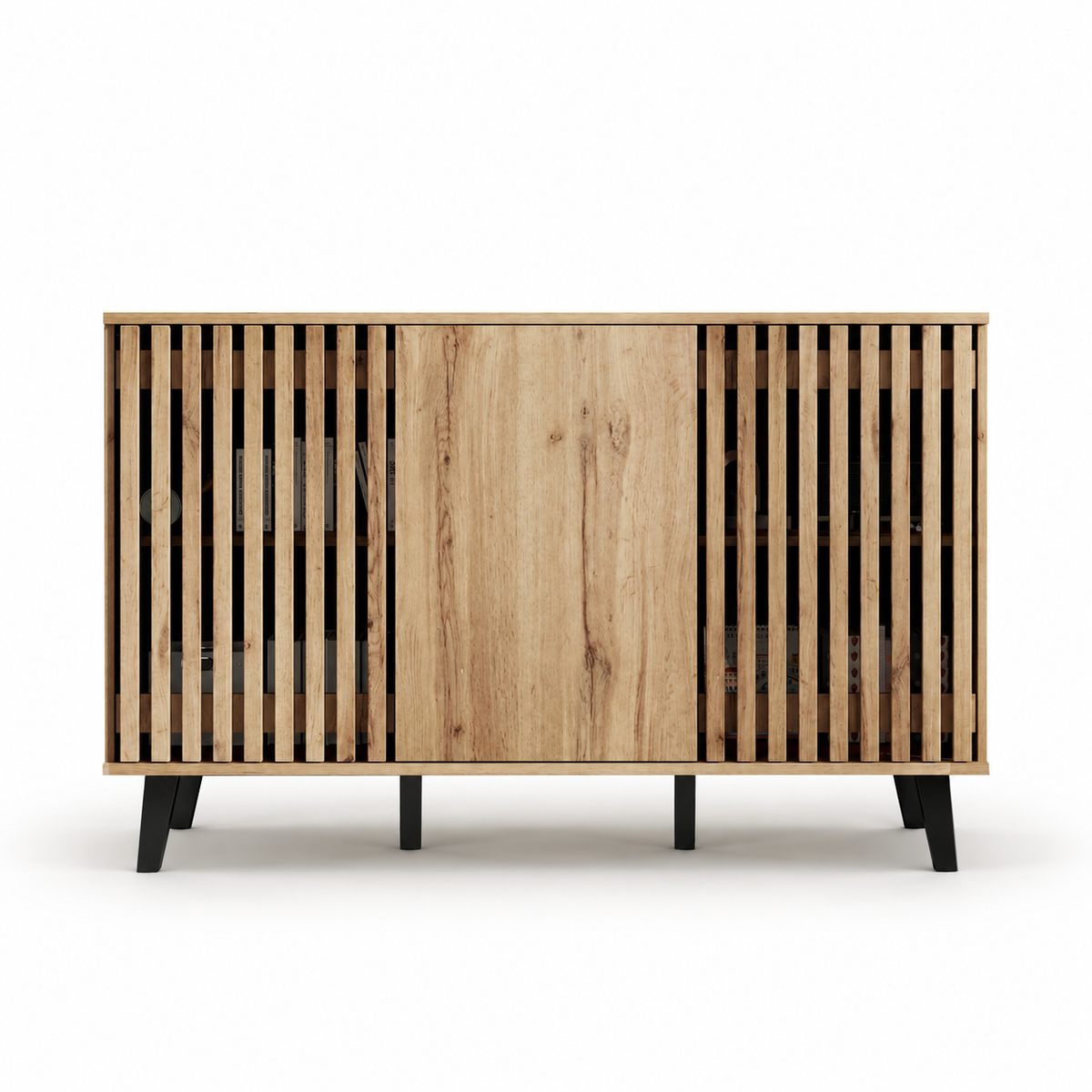 Noma – Buffet Scandinave 3 Portes en Bois – 150 cm