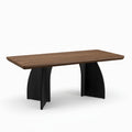 Arvo – Table à Manger Rectangulaire en Noyer 4–6 Personnes 160*80*76cm