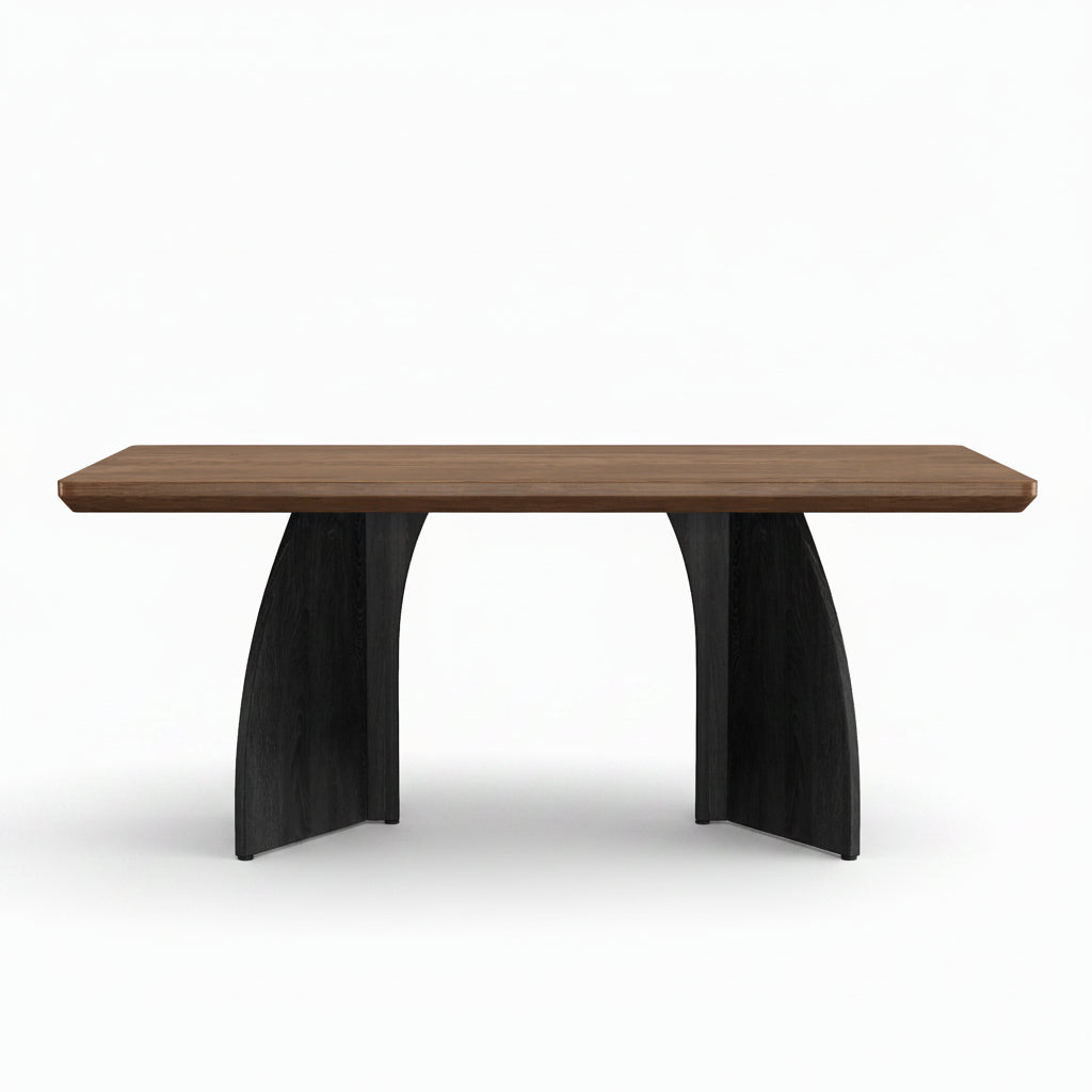 Arvo – Table à Manger Rectangulaire en Noyer 4–6 Personnes 160*80*76cm