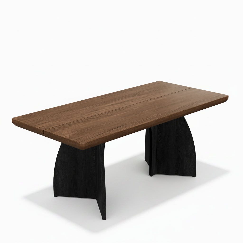Arvo – Table à Manger Rectangulaire en Noyer 4–6 Personnes 160*80*76cm