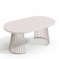 Solen – Table à Manger Ronde Extensible 4–8 Personnes en Cachemire
