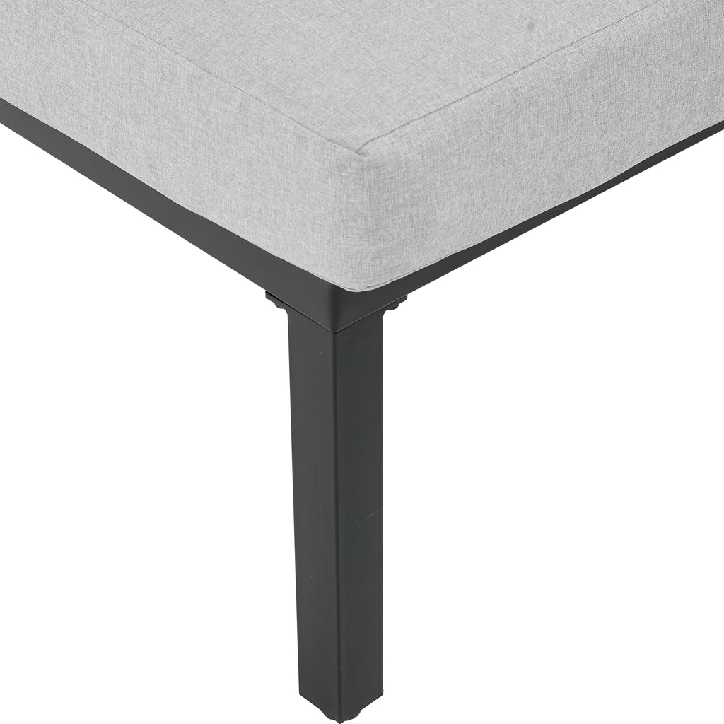 Sora – Salon de Jardin Modulable 6 Personnes avec Table Basse – Gris