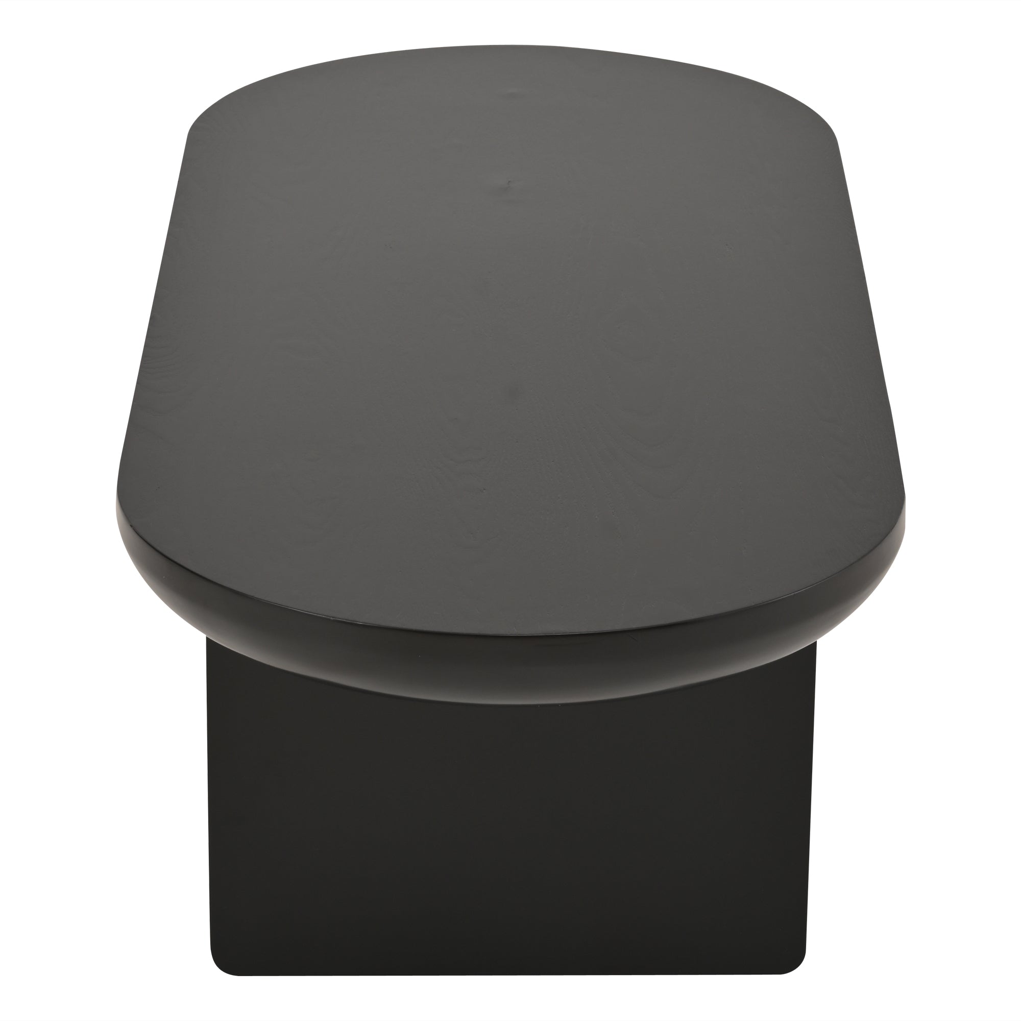 Oria – Table Basse Ovale Noire en MDF Design Minimaliste – 120 cm
